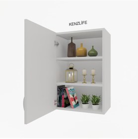 Resim Zkenzlife mutfak dolabı irem 060.060.32 byz 2 raflı kapaklı ofis banyo kiler evrak kitaplık 