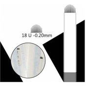 Resim 10 Adet - 18 U Kalıcı Makyaj Microblading İğnesi 