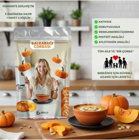 Resim Belu Gıda Atölyesi Bal Kabağı Çorbası 60 gr (4 Porsiyon) Pestisitsiz - Bebek, Çocuk ve Yetişkin Beslenmesine Uygun 