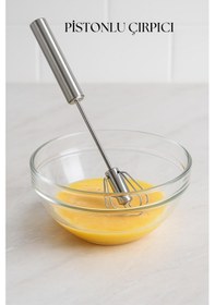 Resim Pistonlu Metal Çırpıcı 30 Cm Çelik 