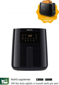 Resim Philips Essential Hd9252/90 Airfryer Fritöz + Hd2581/90 Ekmek Kızarma Makinesi Hediyeli 
