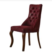 Resim BENGİ TİCARET Sandalye 19801 Zus2120 Kapitone Model Bordo Ort Sırt Kavrar Kayın Avangart Ayak 