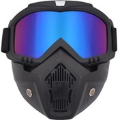 Resim Butu Motosiklet Gözlüğü Maskesi Çıkarılabilir Rüzgar Geçirmez - Çok Renkli 
