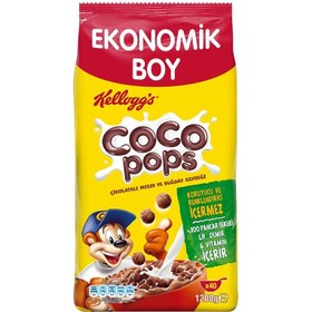Resim Kellogg's Coco Pops Çikolatalı Mısır ve Buğday Gevreği 1200 G 