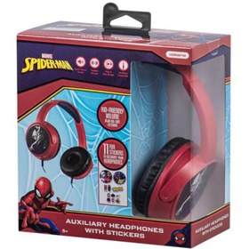 Resim Marvel Spıderman Kablolu Kulaklık Çocuk Kulaklığı Lisanslı Hediye Stıckerlı MV-6513-SM3 