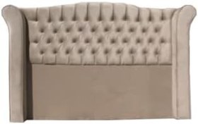 Resim Başlık 14288 Alc Grand 150 lik Tay Tüy Açık Kahve Kapitone Çift Kişilik Başlık 