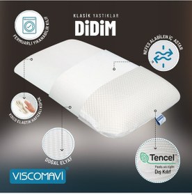 Resim Viscomavi Didim Tombul Klasik Visco Yastık 