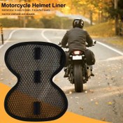 Resim Nefes Alabilen Motosiklet Kaskı İç Astarı Kapak Yastık Ped Hızlı Kuruyan Ter Emici Kask Yalıtım Astarı 