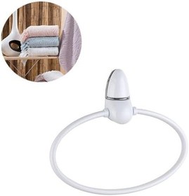 Resim SANEC Oval Yuvarlak Halka Havluluk Dekoratif El Havlusu Tutacağı Askısı 