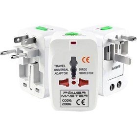 Resim Teknopars Suudi Arabistan Dubai Katar Çoklu Priz Çevirici Seyahat Adaptör 110 - 250 Volt 