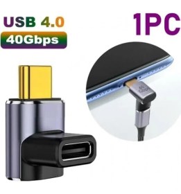 Resim Daisy Home Doksan Derece Type-C Çevirici 40 Gbps 90 Derece Typec Çevirici 