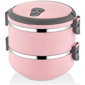 Resim Mobgift Freshbox 2 Katlı Sefer Tası Yemek Termosu Pudra Pembe N1125151 Çok Renkli 