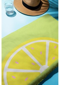 Resim Dijital Baskı Plaj Deniz Havlusu Limon Desenli Peştamal Hvl0162 Renkli 
