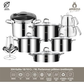 Resim Amboss Diamond 18 Parça Paslanmaz Çelik Çeyiz Seti DIA-6251 