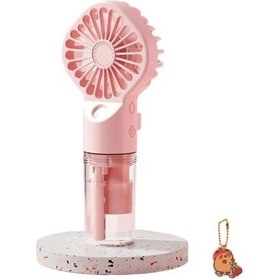 Resim Sysdjonxiaomi Taşınabilir Su Su Buharlı Vantilatör Usb Şarj Edilebilir El Mini Sessiz Hava Soğutma Fanı 4 Hız 6074 Pembe 
