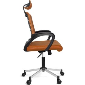 Resim Türksit Karizma File Müdür Koltuk Krom Ayak Gri 