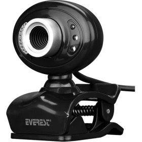 Resim Fantastik Store Everest SC-826 Pıxels 0.3mega 640*480 USB Mikrofonlu Görüş Ledli Webcam Pc Kamera 