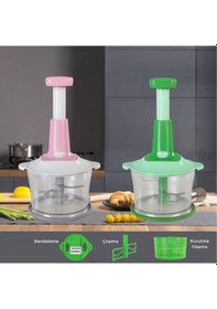 Resim Altron 1500ml El Rondosu 3 Paslanmaz Çelik Bıçaklı Basmalı Sebze 