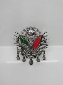 Resim AKSESUAR DEPOSU Osmanlı Tuğrası Vidalı Krom Renk Küçük Boy 