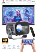 Resim RUGGED Projeksiyon 4K Ultra HD Ev Ofis Fuar Toplantı Sunumları Sinema Oyun Android 11, WiFi & Bluetooth 