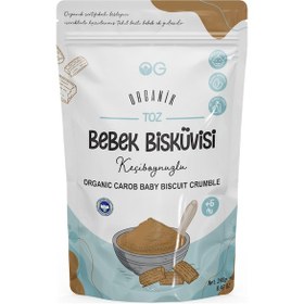 Resim OG natural Organik Keçiboynuzlu Toz Bebek Bisküvisi 240 Gr +6 Ay Keçiboynuzu - Un 