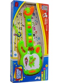 Resim Oyuncak Gitar Işıklı Sesli Efsane Gitar Yeşil 40 Cm 