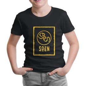 Resim Lord T-Shirt LordT-Shirt Soen Logo 2 Siyah Çocuk Tshirt 