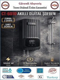 Resim Cata Akıllı Dijital Şofben - Elektrikli Akıllı Şofben - 5500w 