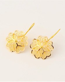 Resim VeraDesignGold Altın Gül Küpe 