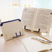 Resim 1 adet Ayarlanabilir Okuma Kitabı Standı, Basit Çok Amaçlı Okuma Dinlenme Kitap Tutucu Okuma ve Çalışma, Müzik Skoru Ders Kitapları Çizim Çalışma Malzemeleri ve Daha Fazlası için 
