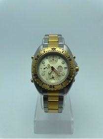 Resim Orient Erkek Quartz Kol Saati | Retro Koleksiyon | Alarm & Kronograf Fonksiyonlu | Şampanya Kadran 