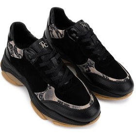 Resim Tamer Tanca Kadın Hakiki Deri Siyah Sneakers & Spor Ayakkabı 154 3382 Bn Ayk Sk25-26 Sıyah Siyah 
