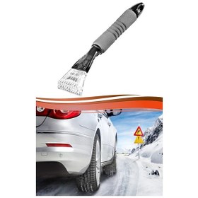 Resim Araç Camı Kar Süpürgesi Buz Kazıyıcı ve Kar Temizleme Fırçası 