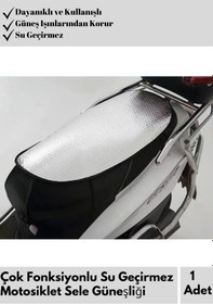 Resim Özel Seri Su Geçirmez Kolay Kullanım Dayanıklı Uzun Ömürlü Motosiklet Sele Güneşliği 60 35 Cm 