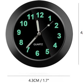 Resim Car Clock Fosforlu Otomatik Araç Saati- Krom 