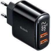 Resim Mcdodo Ch-6330 18w Qc3.0 Dijital Göstergeli Dual Usb Portlu Adaptör 