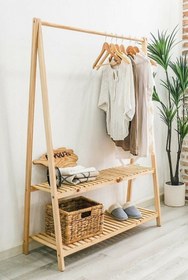 Resim Mirapet Mira Ahşap Gardırop Askılık Iki Raflı Çiçeklik 148x106 