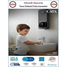 Resim Cata Akıllı Dijital Şofben - Elektrikli Akıllı Şofben - 5500W - Orjinal Ürün 