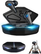 Resim İklimStore K-55 True Kablosuz Oyuncu Kulaklığı Işıklı Kulakiçi Bluetooth Kulaklık 5.0 - Mi6903-1376 