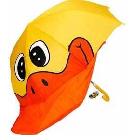 Resim 2986 Ördek Şekilli Çocuk Şemsiyesi 45 Cm -sunman Çok Renkli 