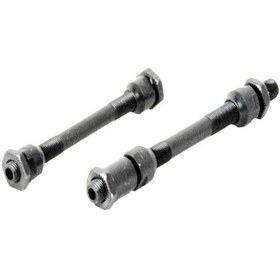 Resim Bianchi / Carraro Bisiklet Ön Arka Göbek Mili Delikli Siyah 