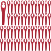 Resim Qcuiil DKGT06 20V Lityum 1500MAH Akülü Çim Biçme Makinesi Bahçe Zamanlayıcısı Için 100 Adet Salıncak Plastik Bıçak Kolye Ucu (Yurt Dışından) 