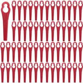 Resim Qcuiil DKGT06 20V Lityum 1500MAH Akülü Çim Biçme Makinesi Bahçe Zamanlayıcısı Için 100 Adet Salıncak Plastik Bıçak Kolye Ucu (Yurt Dışından) 