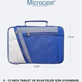 Resim Microcase Lenovo M8 FHD TB-8705F 8705 8 inch Uyumlu Tablet Çanta+Türkçe Bluetooth Klavye +Mouse+ Standı AL4383 Lacivert 