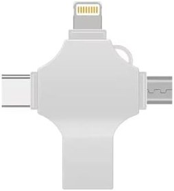 Resim Otg 4in1 Cep Telefonu Çok Fonksiyonlu Usb Flash Bellek 128 Gb Type-c, Micro Sd Ve Kart Okuyucu 