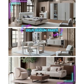 Resim Doressa Delfi Düğün Paketi (Baza ve Puf Hediye) 
