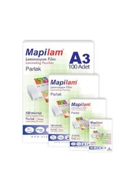 Resim Mapi A-3 Laminasyon Filmi 125 Mic.Parlak Polyester. 100 Ad 