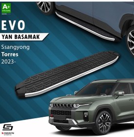 Resim S-dizayn Ssangyong Torres Evo Krom Yan Basamak 183 Cm 2023 Üzeri A+ Kalite 