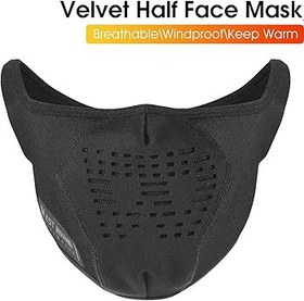 Resim Hanzete Kış Polar Sıcak Yüz Kapağı Toz Geçirmez Rüzgar Geçirmez Soğuk Gün Sporları için Motosiklet Yüz Isıtıcı Bisiklete binme Koşu Yüz Maskeleri Yüz Koruma 