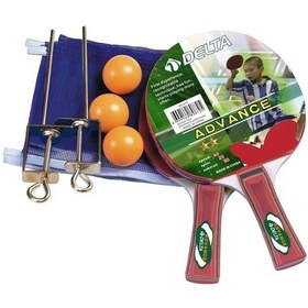 Resim Delta Advance Masa Tenisi Seti - 2 Masa Tenisi Raketi + File & Demir + 3 Pinpon Topu 
